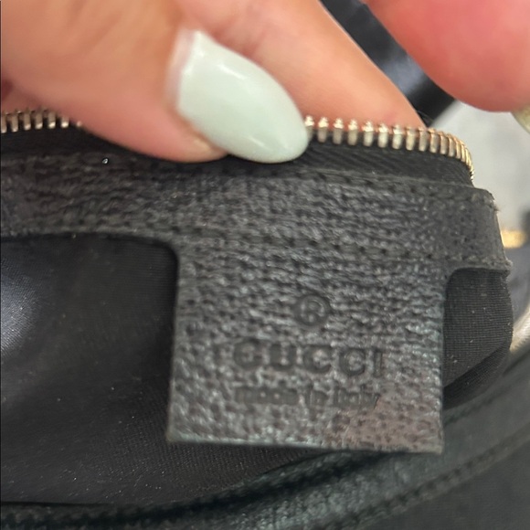 Authentic Gucci Black Hobo Bag with Bamboo Accents - Picture 12 of 15